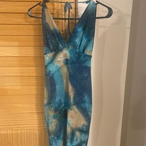 Sparkly blue dress